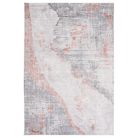 Safavieh 4 x 6 ft. Invista 517F Power Loomed Rectangle Area Rug Grey & Light Grey INV517F-4